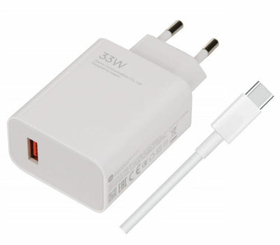 Cablu Xiaomi Usb-a 33W Travel Incarcator + Usb-c Alb