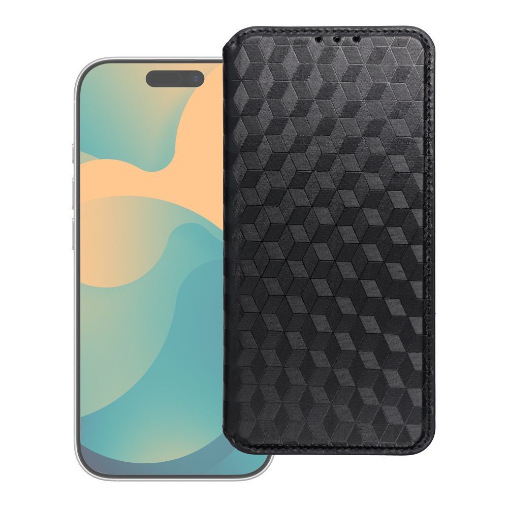 Husa Cubic Book Flip pentru Samsung S26 Ultra Negru