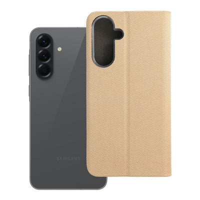 Husa Sensitive Book Flip pentru Samsung A56 5G Auriu