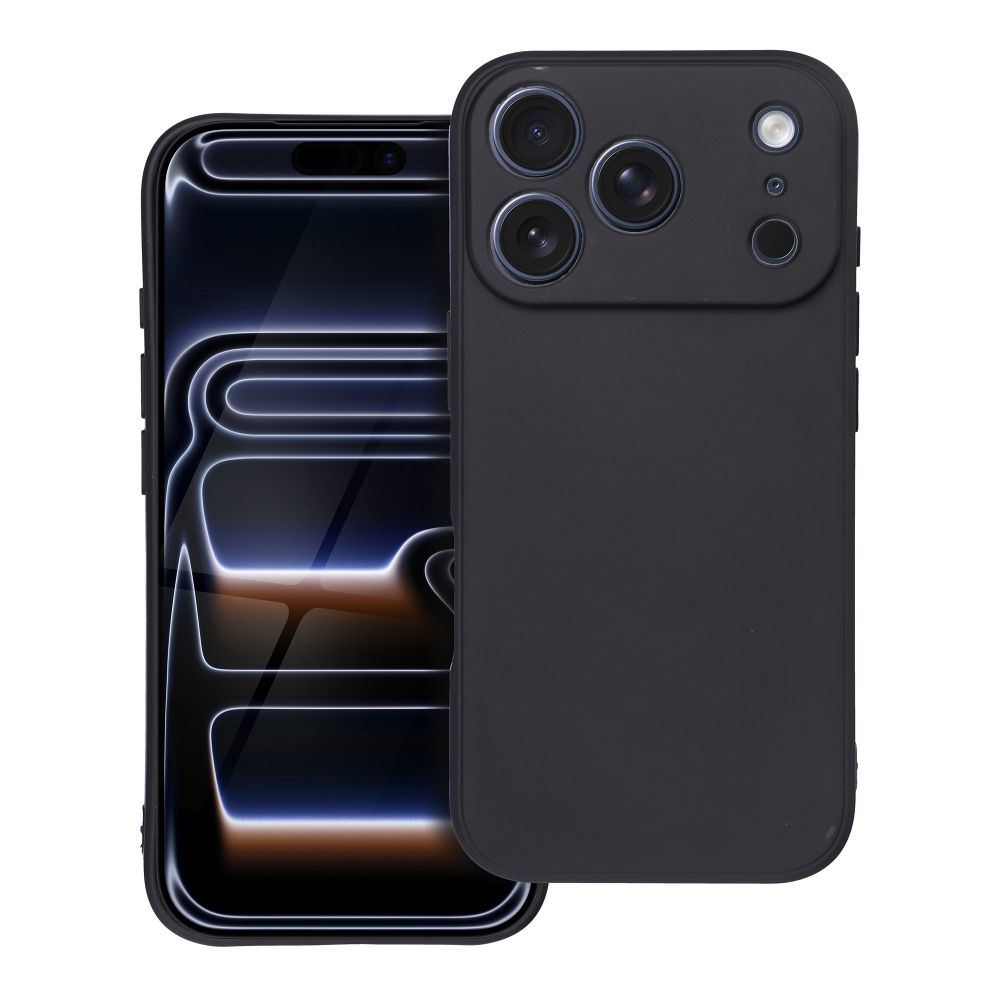 Husa Matt pentru iPhone 17 Pro / 18 Pro (Low Camera Edge) Negru