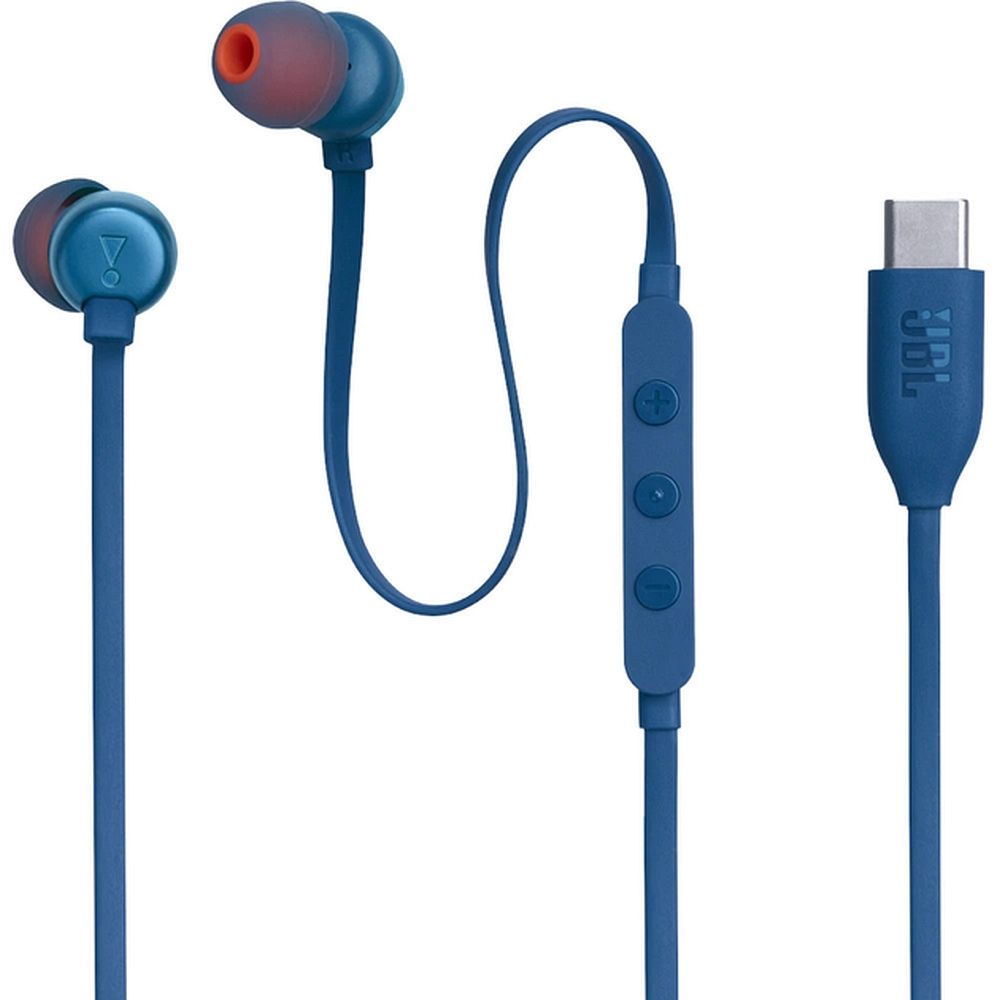 Casti JBL Wire USB C Tune 310C Albastru