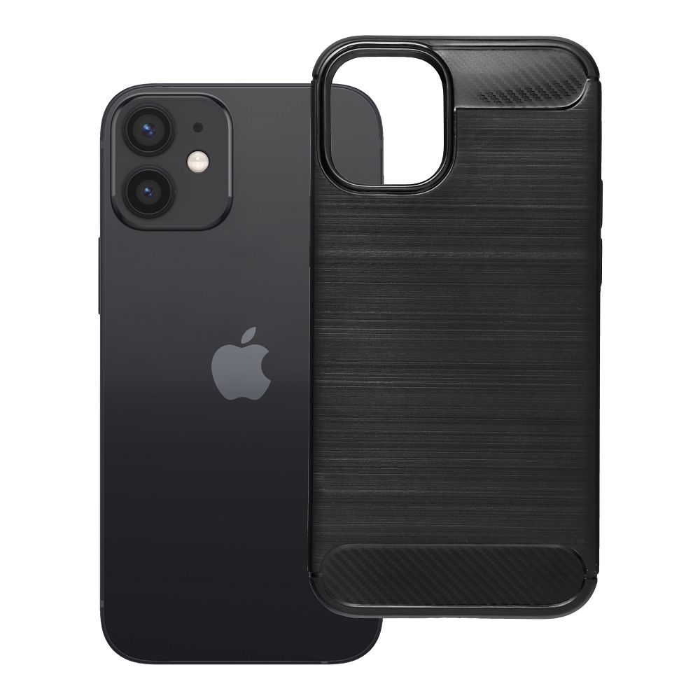 Husa Carbon 2.0 pentru iPhone 12 Mini Negru
