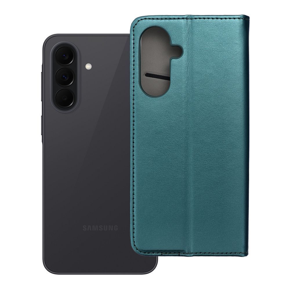 Husa Flip pentru Samsung A37 Smart Magneto Verde inchis
