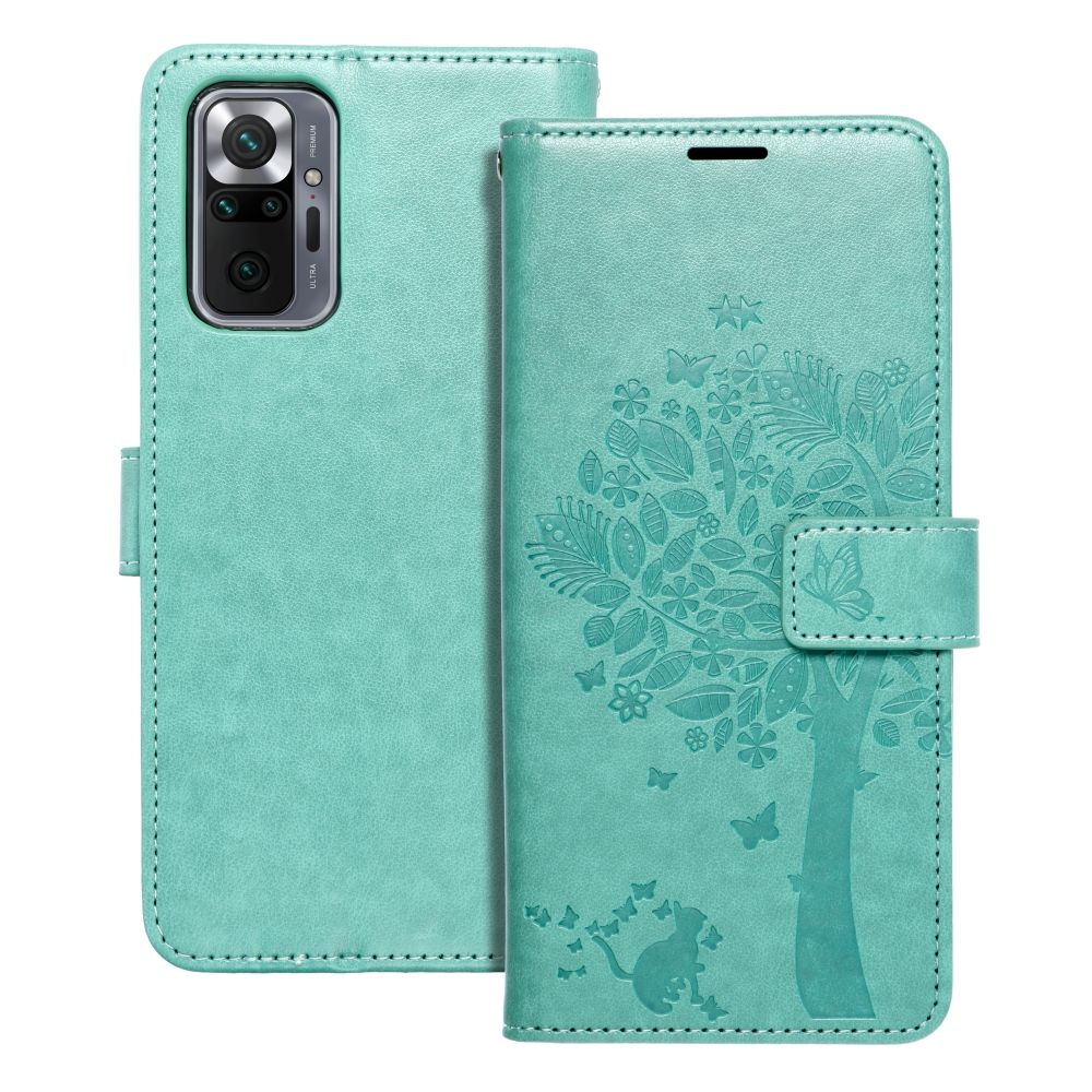 Husa Mezzo Book Flip pentru Xiaomi Redmi Note 10 PRO Tree Verde