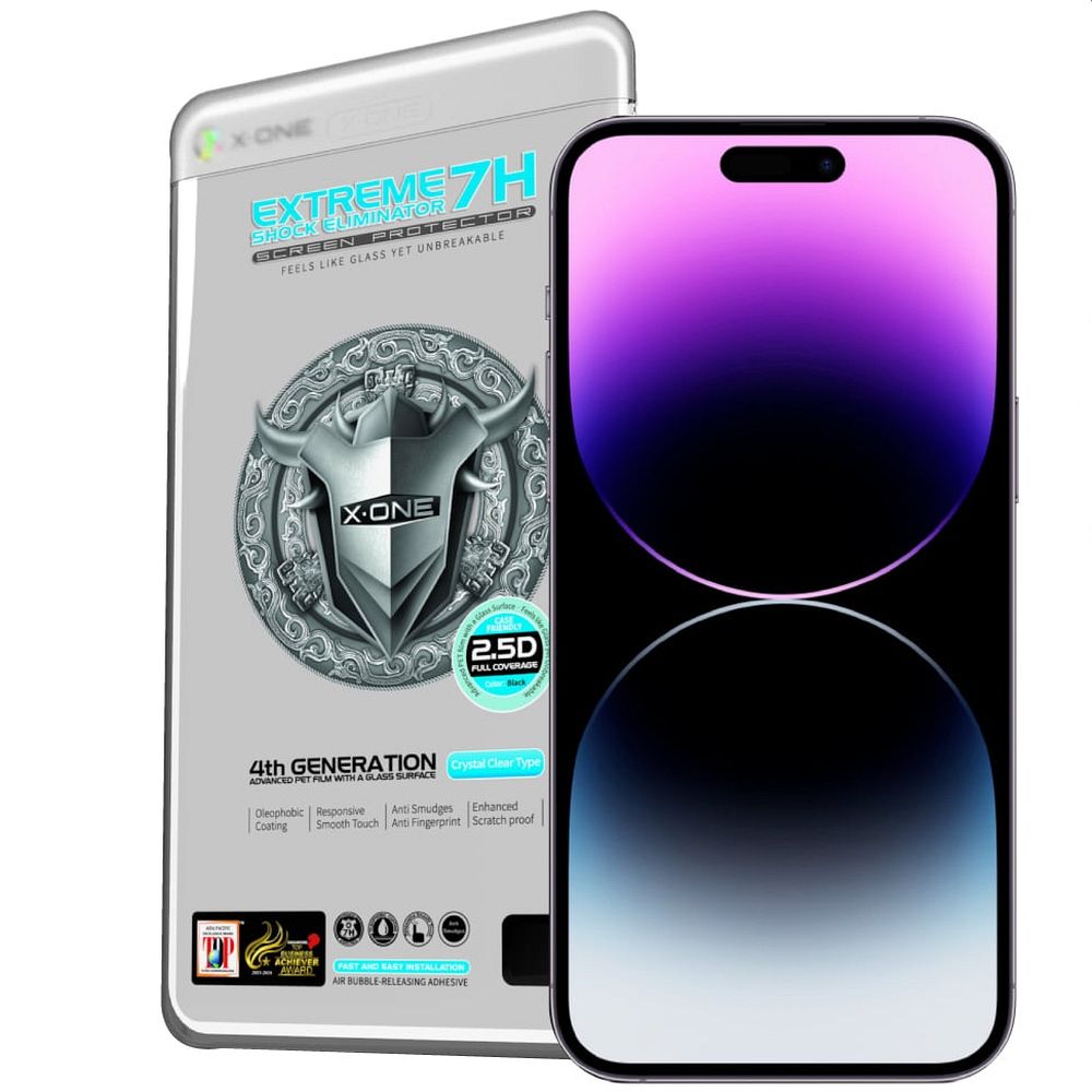Folie X-one Extreme Shock Eliminator 4th Gen. - pentru iPhone 14 Pro Max/15 Plus