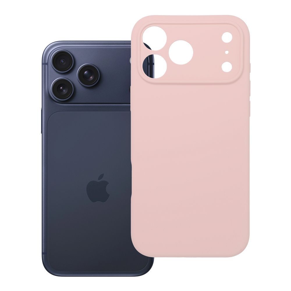 Husa pentru iPhone 17 Pro Max / 18 Pro Max (Low Camera Edge) Silicone 2mm Protection) Powder Roz