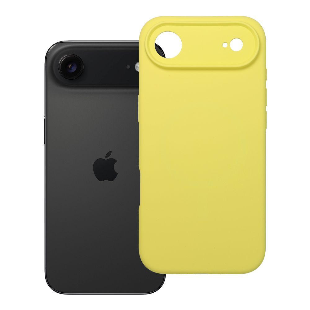 Husa pentru iPhone 17 AIR Silicone 2mm (Camera Protection) Compatible cu Magsafe Galben