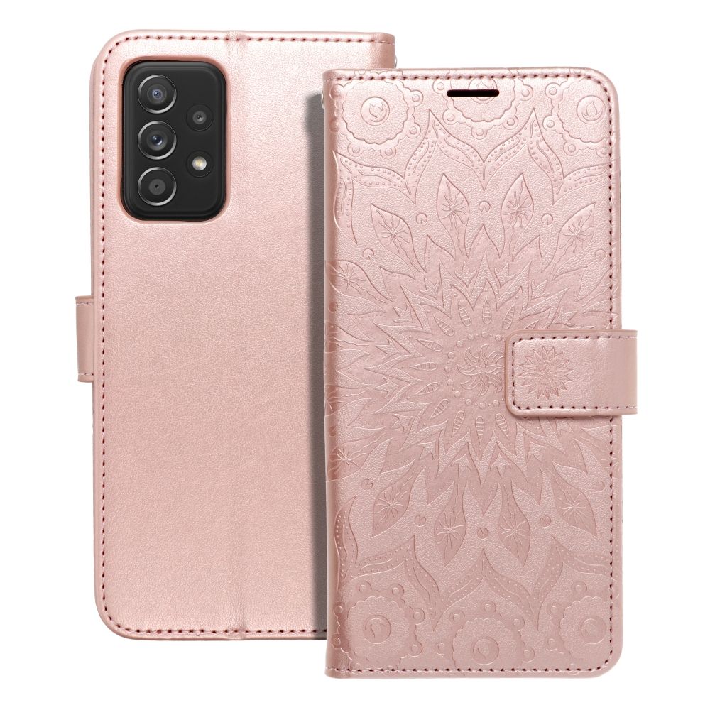 Husa Mezzo Book Flip pentru Samsung A52 5G / A52 LTE ( 4G ) / A52s 5G Mandala Roz auriu