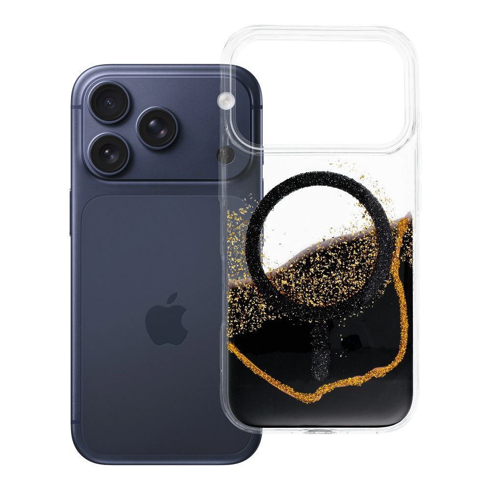 Husa Golden pentru iPhone 18 Pro / 17 Pro Compatible cu Magsafe Negru