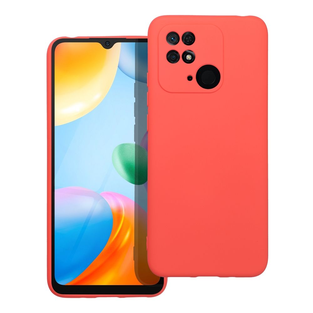 Husa Silicone pentru Xiaomi Redmi 10C Peach