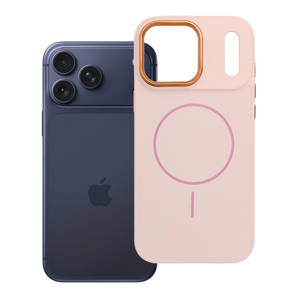 Husa Frame Mag pentru iPhone 18 Pro Max / 17 Pro Max Compatible cu Magsafe Powder Roz