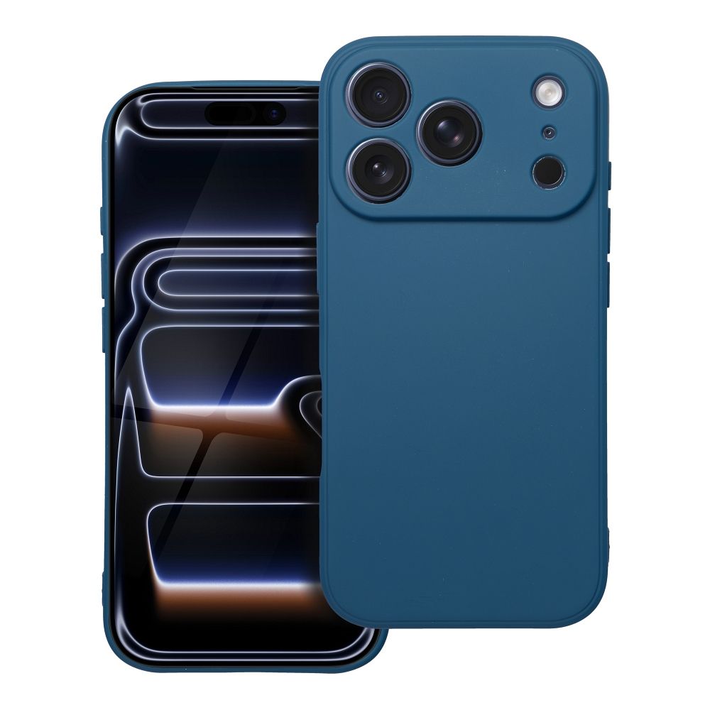 Husa Matt pentru iPhone 17 Pro / 18 Pro (Low Camera Edge) Albastru