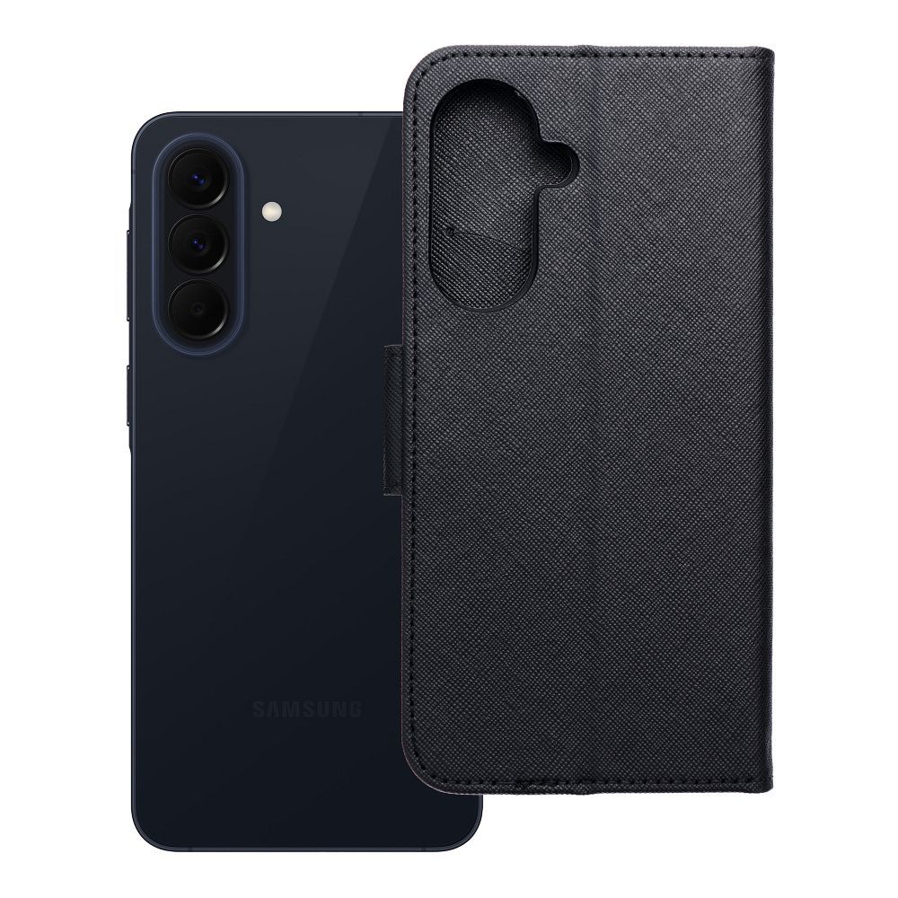 Husa Fancy Book Flip pentru Samsung A57 5G Negru
