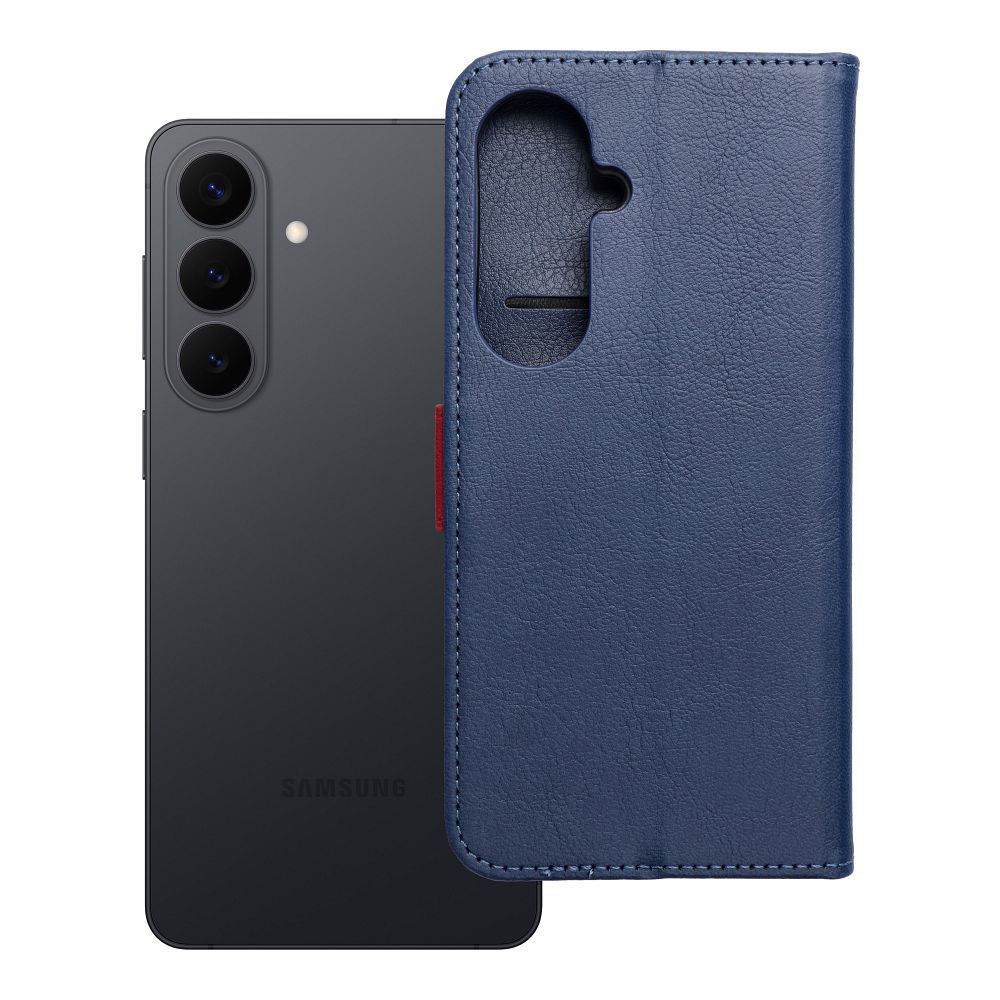 Husa Split Book Flip pentru Samsung S26 Plus Navy si Rosu
