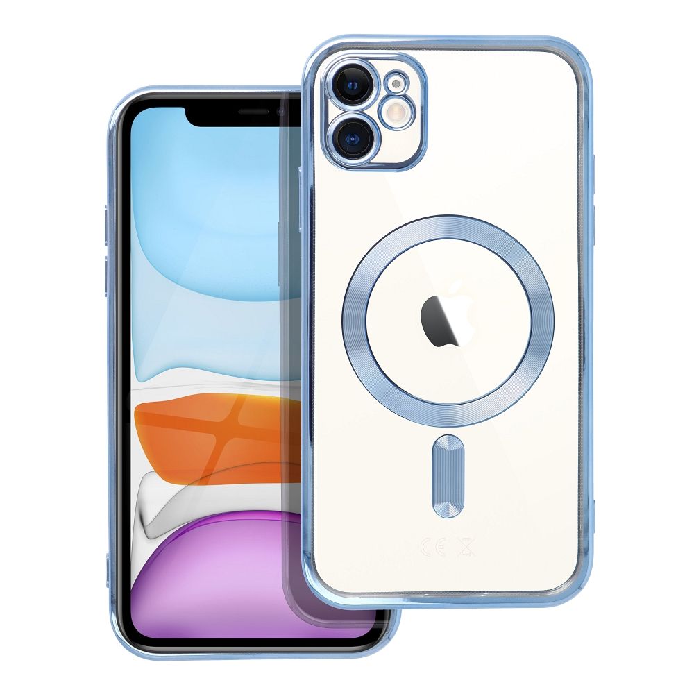 Husa Electro Mag pentru iPhone 11 Compatible cu Magsafe Albastru