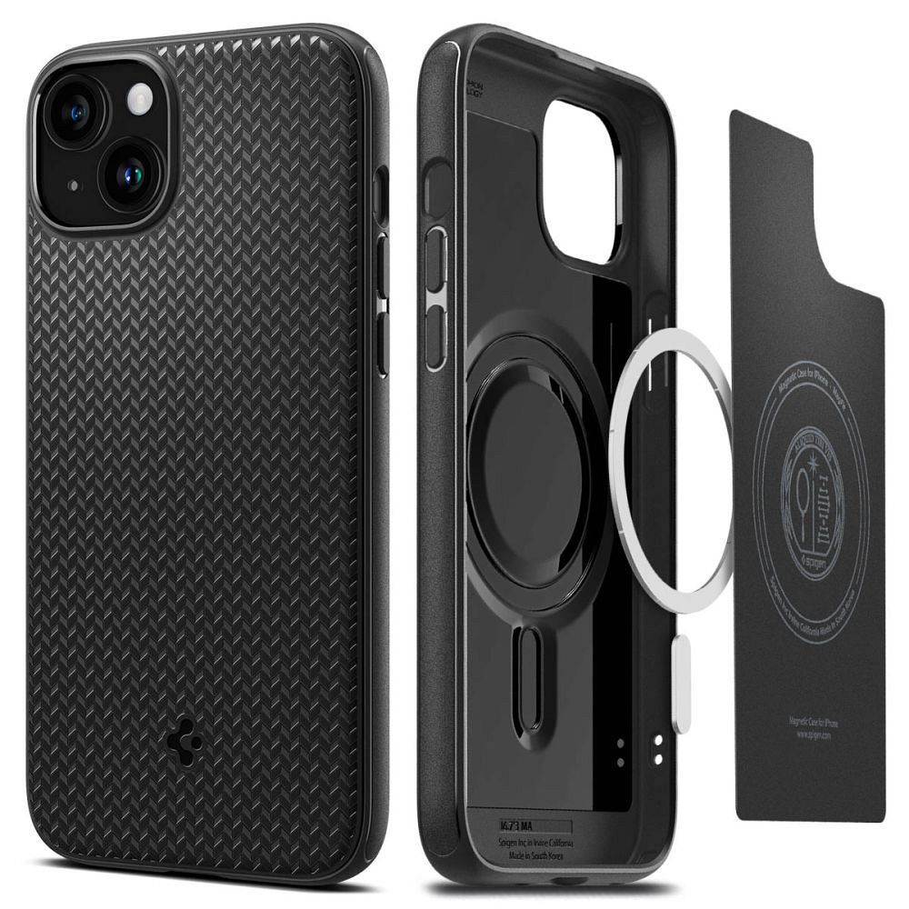 Husa Spigen MAG Armor Compatible cu Magsafe pentru iPhone 15 Plus mat Negru