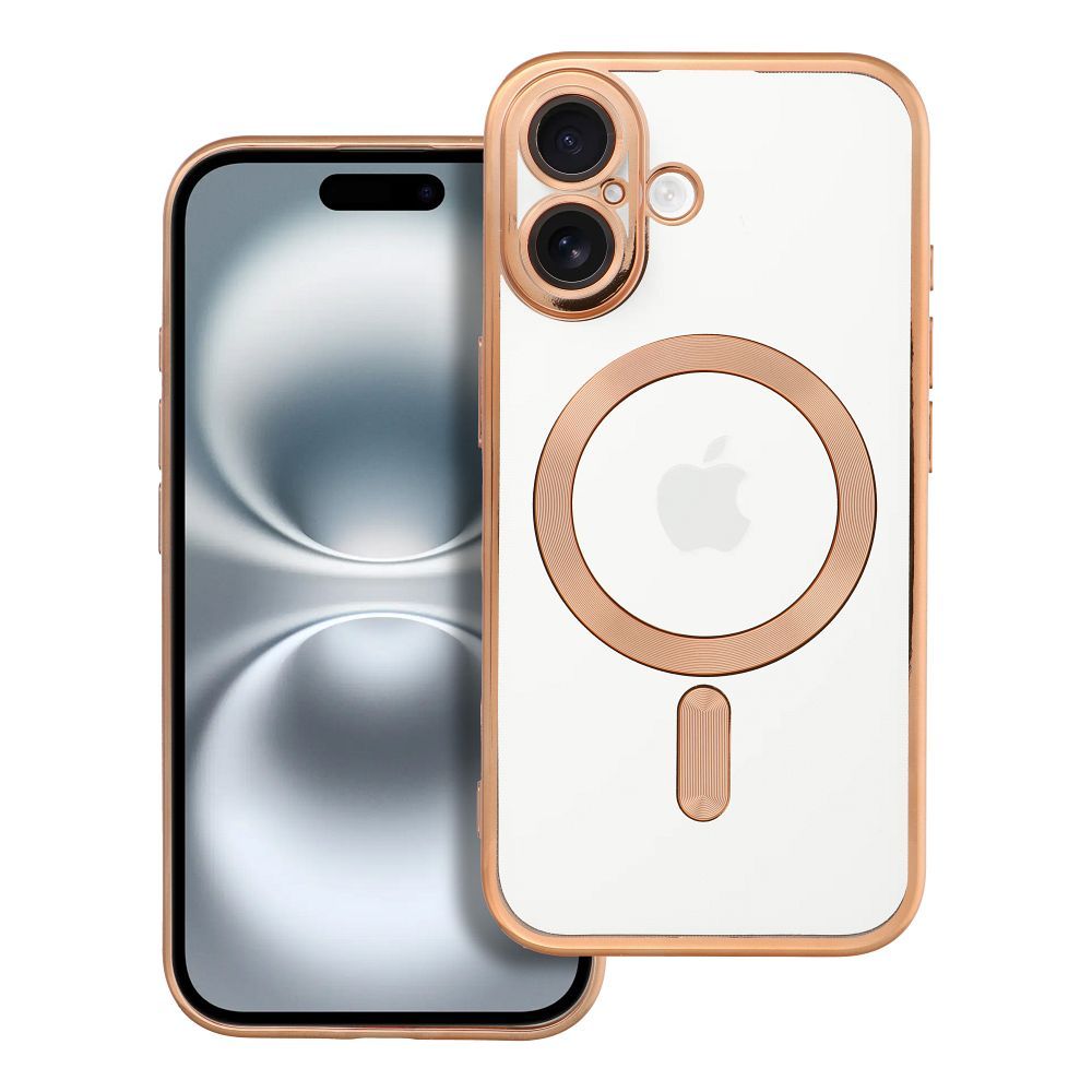 Husa Electro Mag pentru iPhone 16 Compatible cu Magsafe Auriu