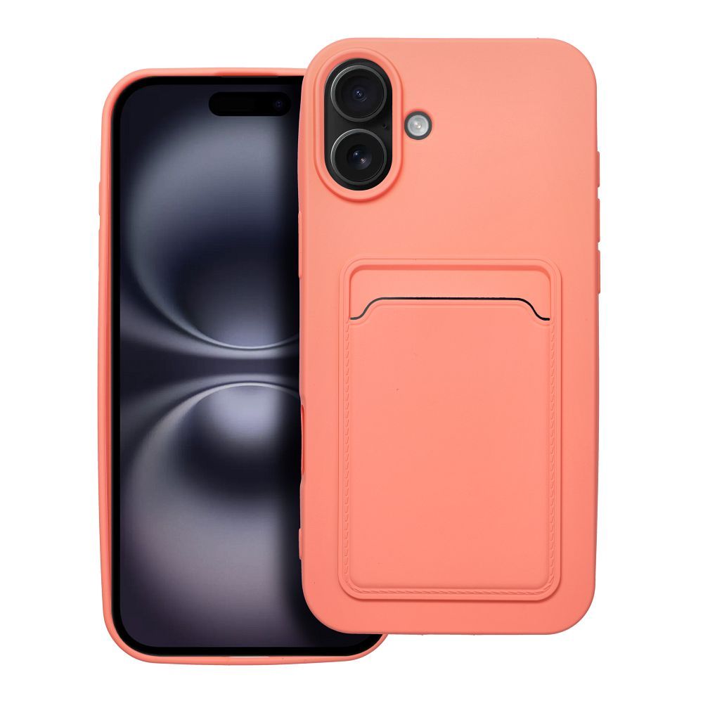 Husa Card pentru iPhone 16 Plus Roz