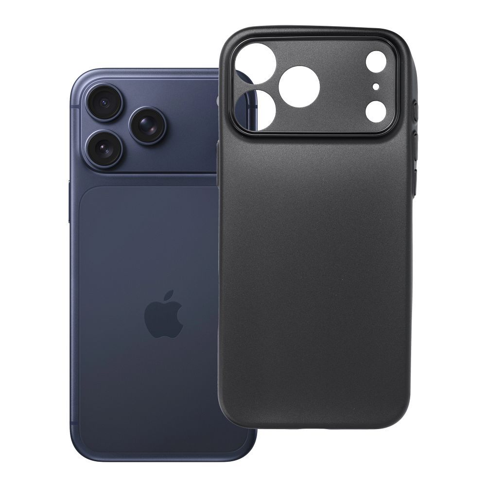 Husa Ultrathin Matt pentru iPhone 17 Pro Max / 18 Pro Max (Low Camera Edge) Negru