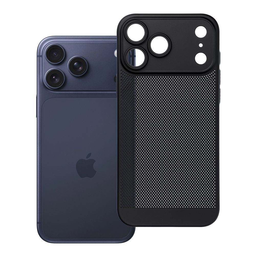 Husa Breezy pentru iPhone 17 Pro Max / 18 Pro Max (Low Camera Edge) Negru