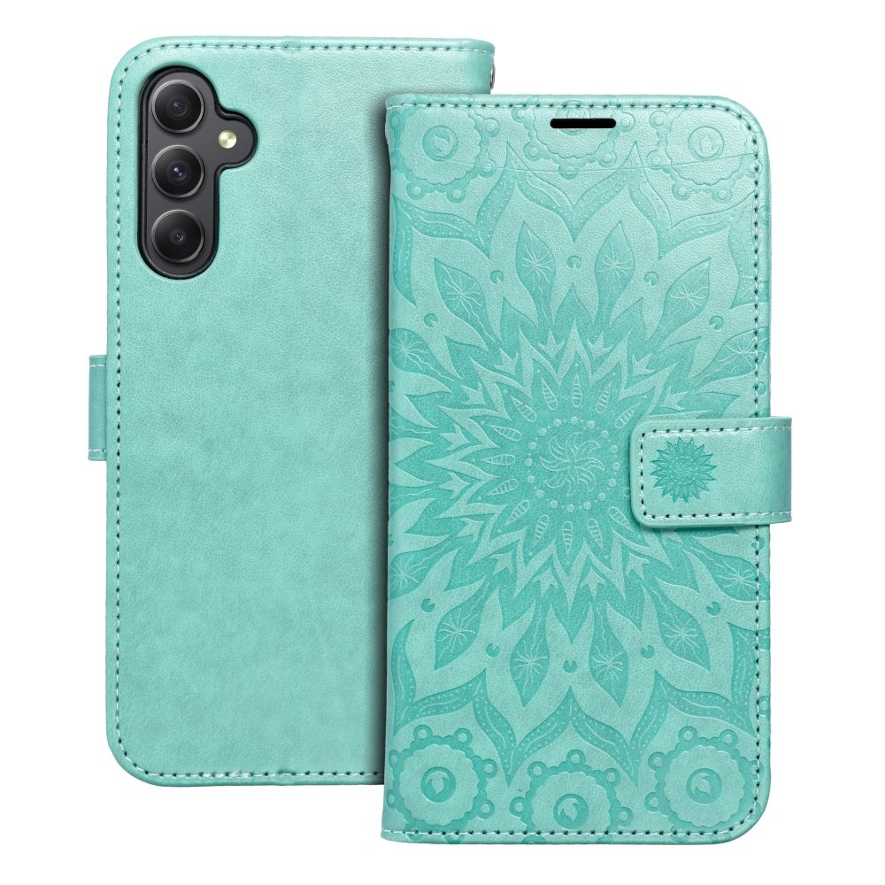Husa Mezzo Book Flip pentru Samsung A34 5G Mandala Verde
