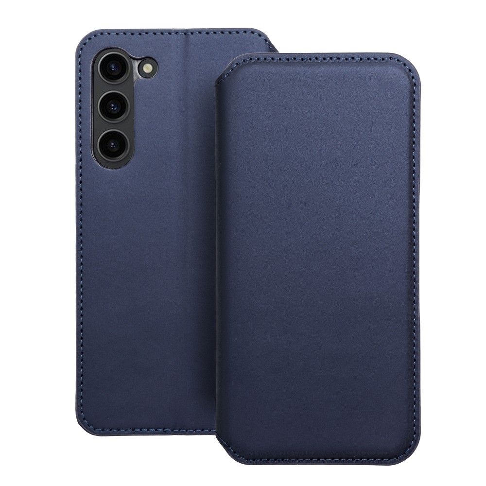 Husa Dual Pocket Flip pentru Samsung S24 Plus Book Bleumarin