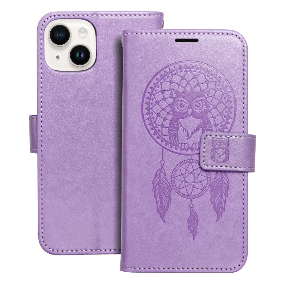 Husa Mezzo Book Flip pentru iPhone 14 Dreamcatcher Violet
