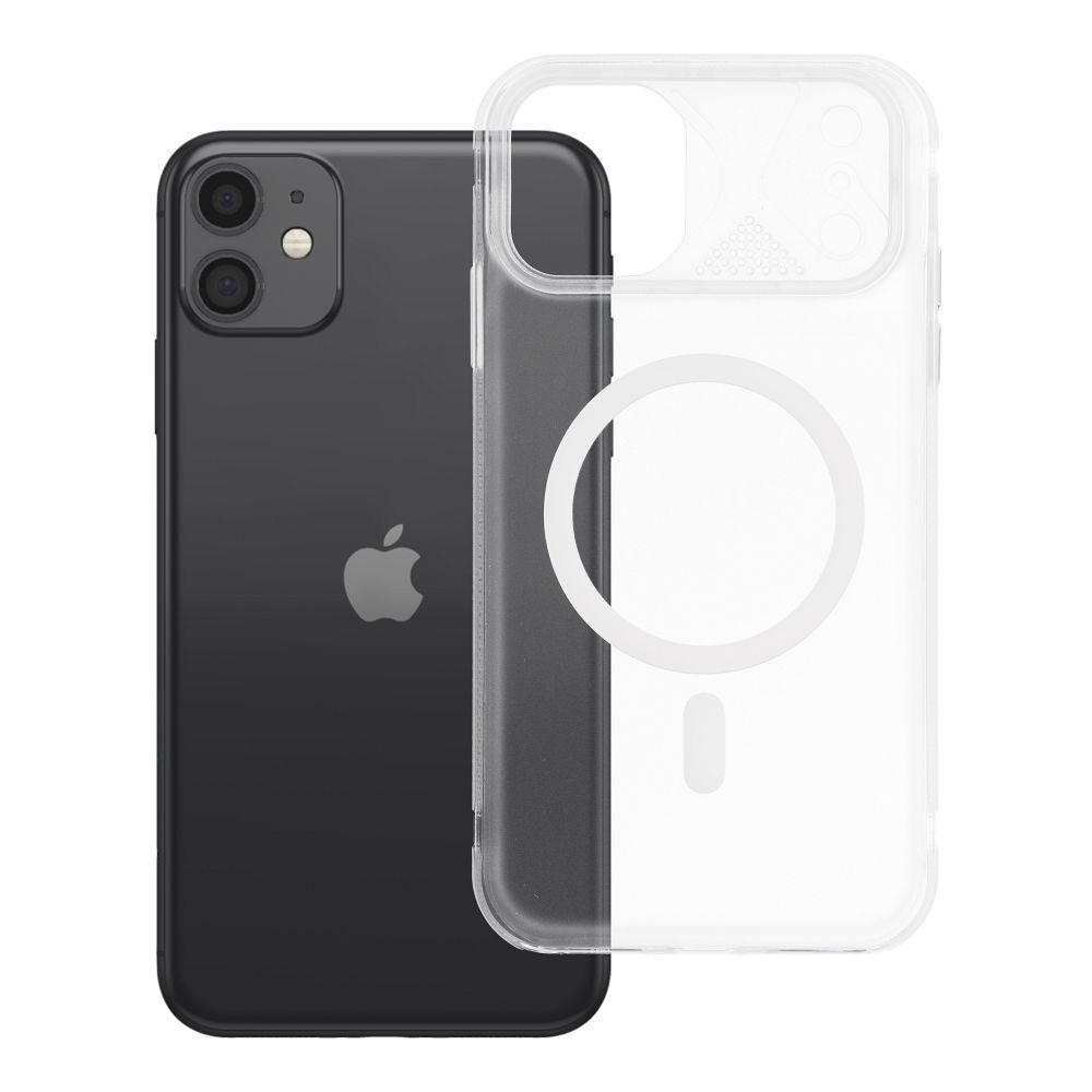 Husa Aurora pentru iPhone 11 Compatible cu Magsafe Alb