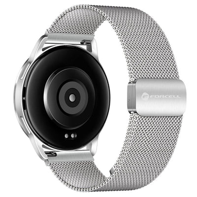 Curea Forcell To Samsung Galaxy Watch F-design Fs11 Magnetic Steel 22 Mm Argintiu