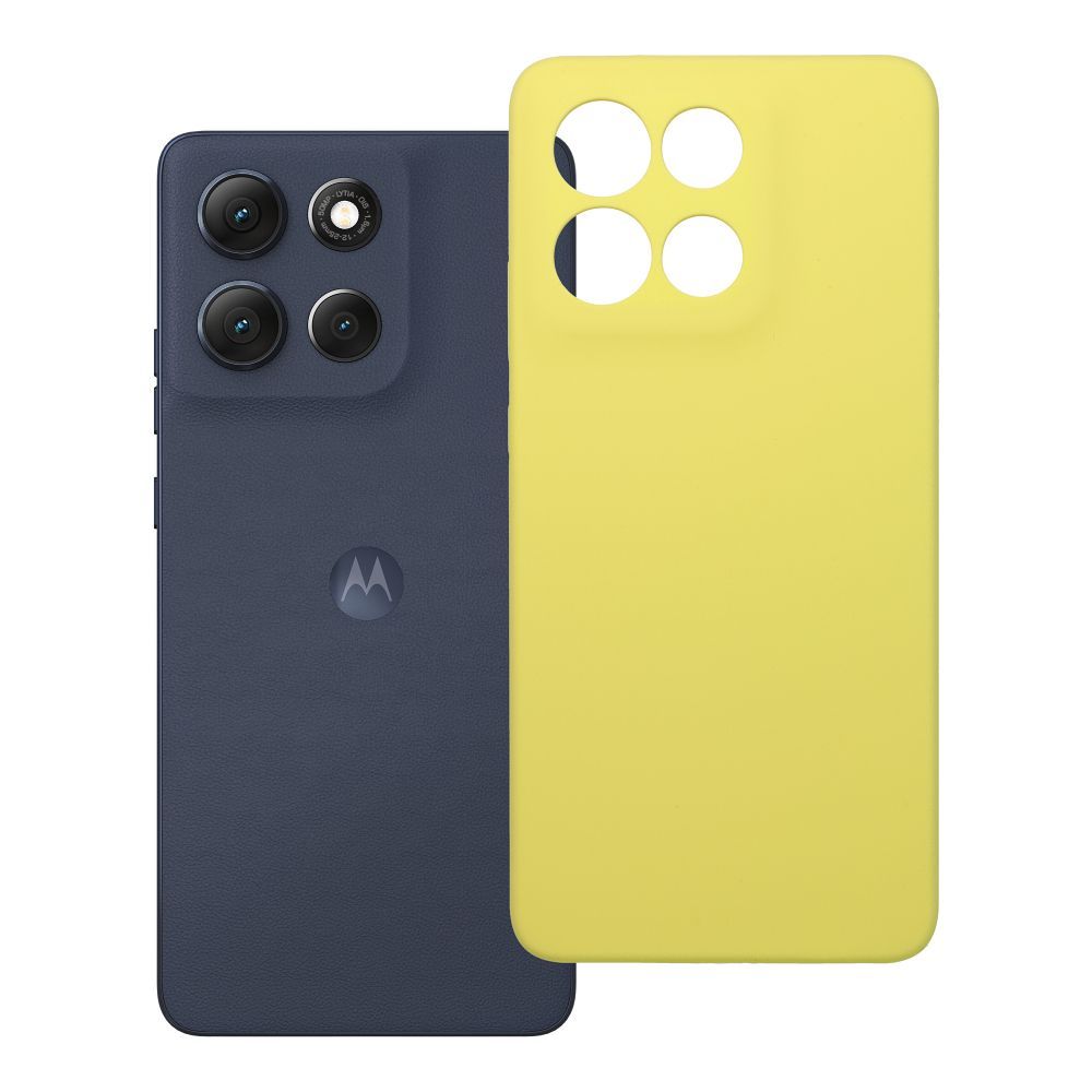 Husa pentru Motorola G86 5G Silicone 2mm (Camera Protection) Galben
