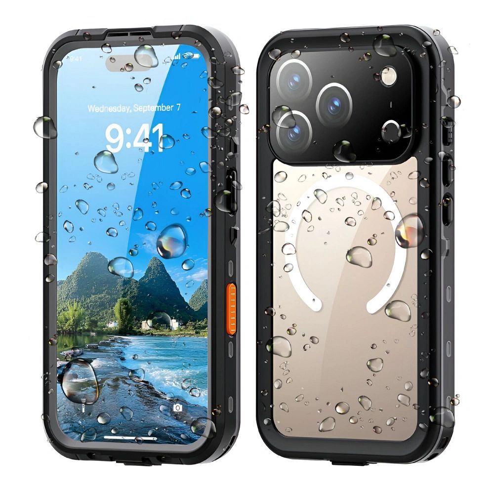 Husa Shellbox pentru iPhone 18 Pro Max / 17 Pro Max Waterproof DOT Compatible cu Magsafe Negru