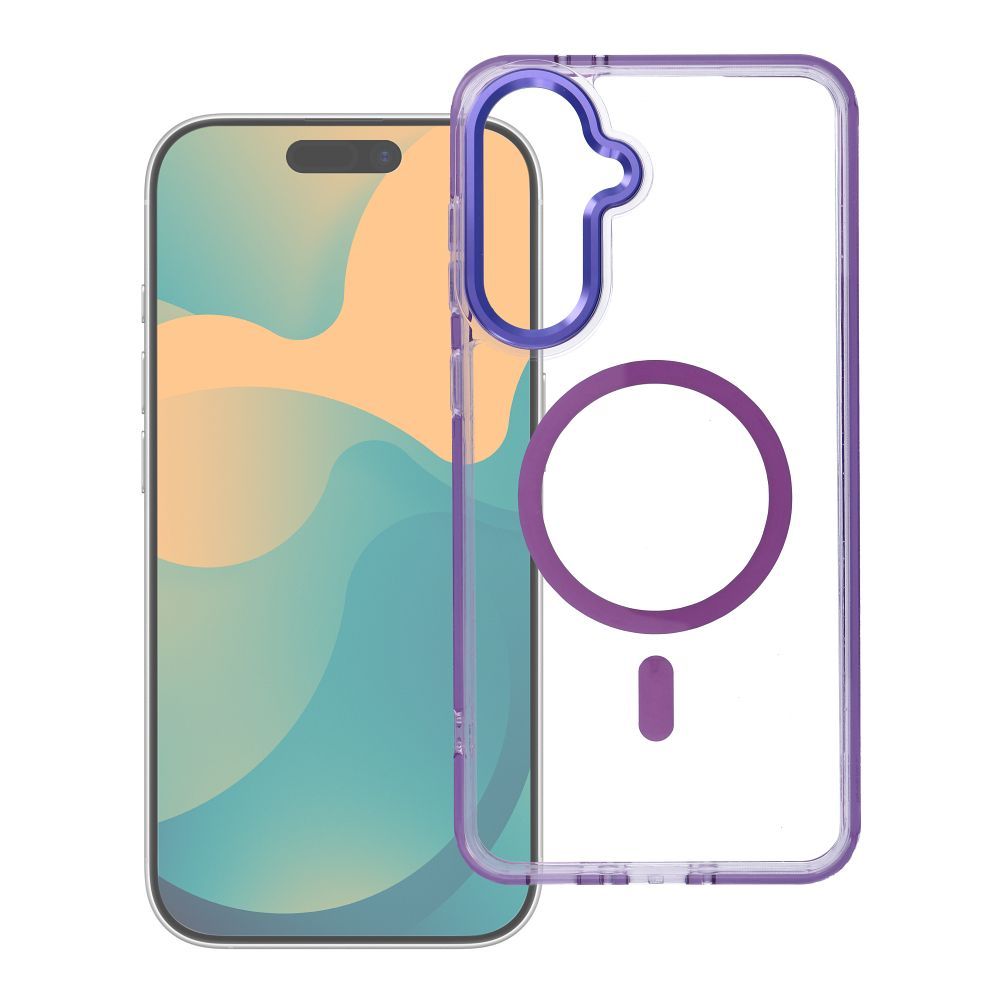 Husa Frame Transparent Hybrid Mag pentru Xiaomi Redmi 17 4G / 5G Compatible cu Magsafe Mov