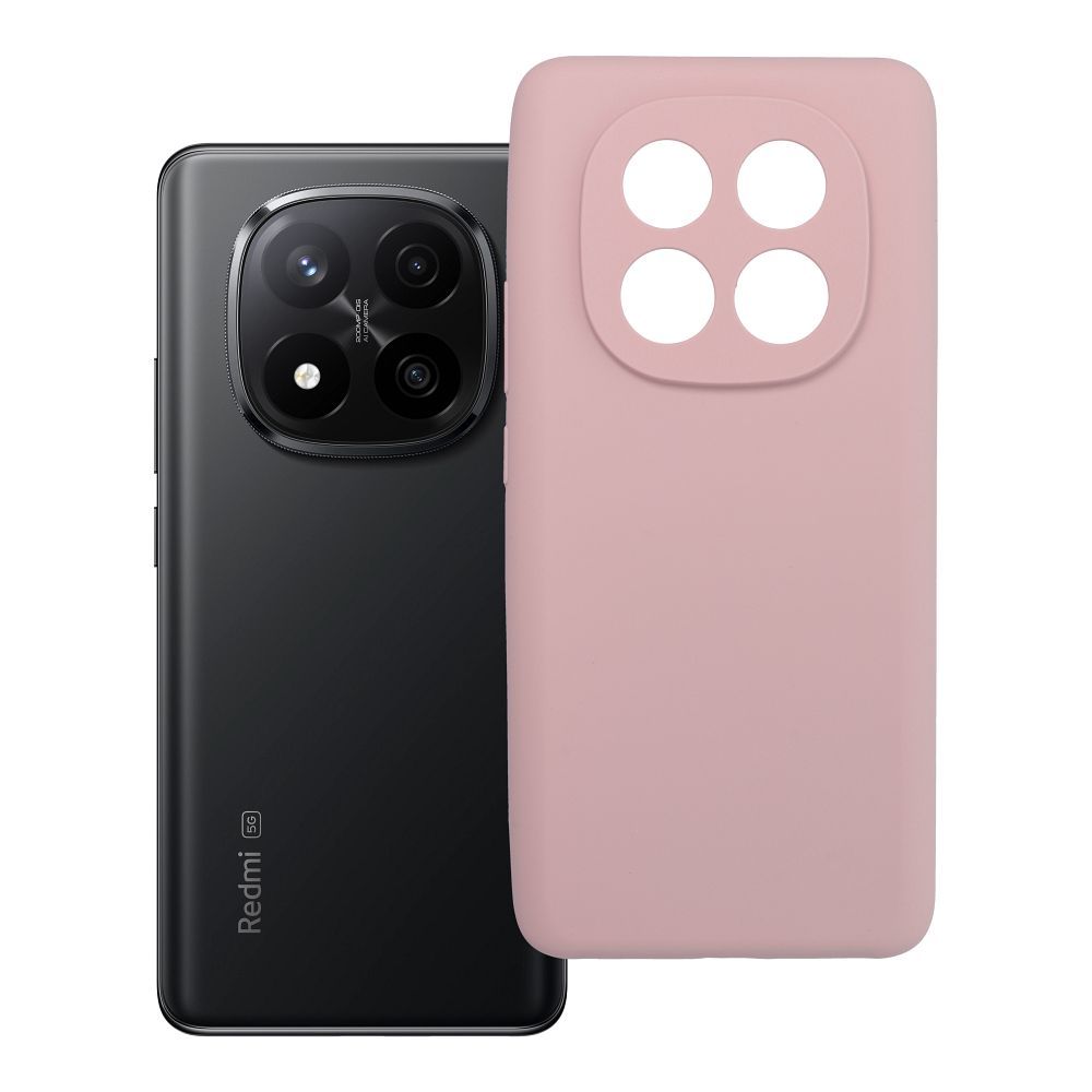 Husa pentru Xiaomi Redmi Note 14 PRO Plus 5G Silicone 2mm (Camera Protection) Powder Roz