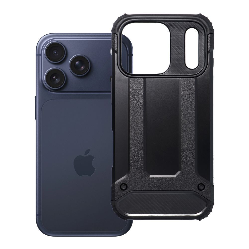 Husa Armor pentru iPhone 17 Pro / 18 Pro (Low Camera Edge) Negru