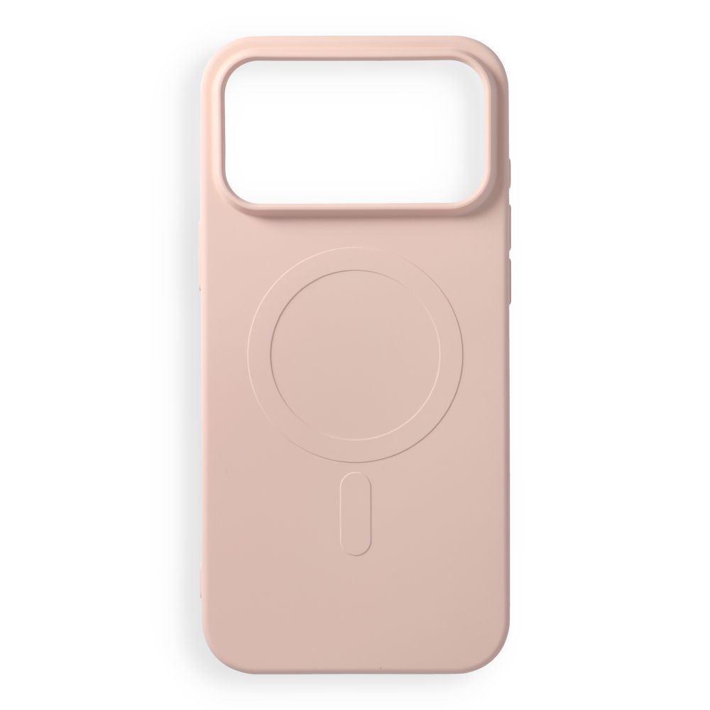 Husa Silicone Mag pentru iPhone 18 Pro Max / 17 Pro Max Compatible cu Magsafe (Big Hole) Roz