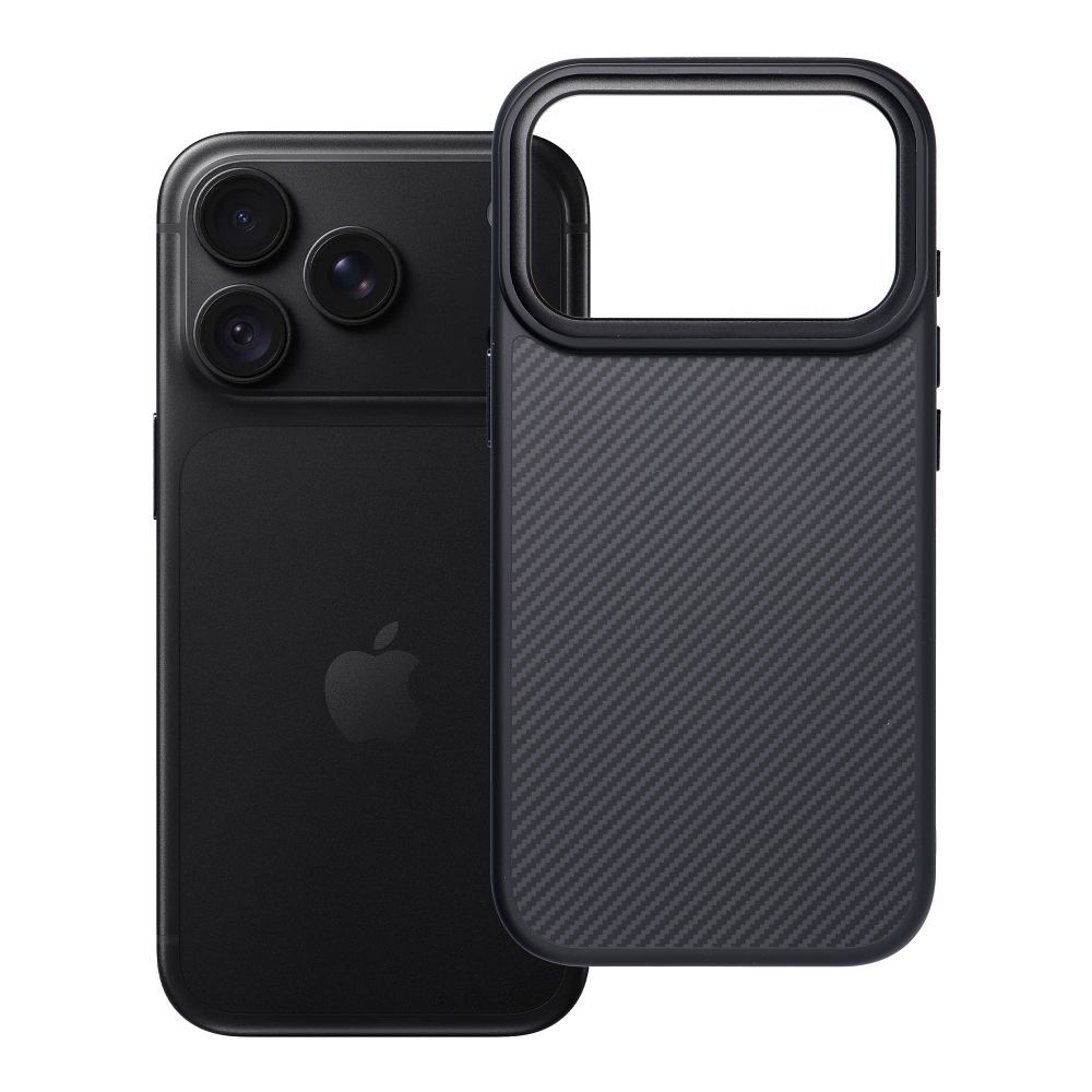Husa Carbon Elite Mag pentru iPhone 18 Pro / 17 Pro Compatible cu Magsafe Negru