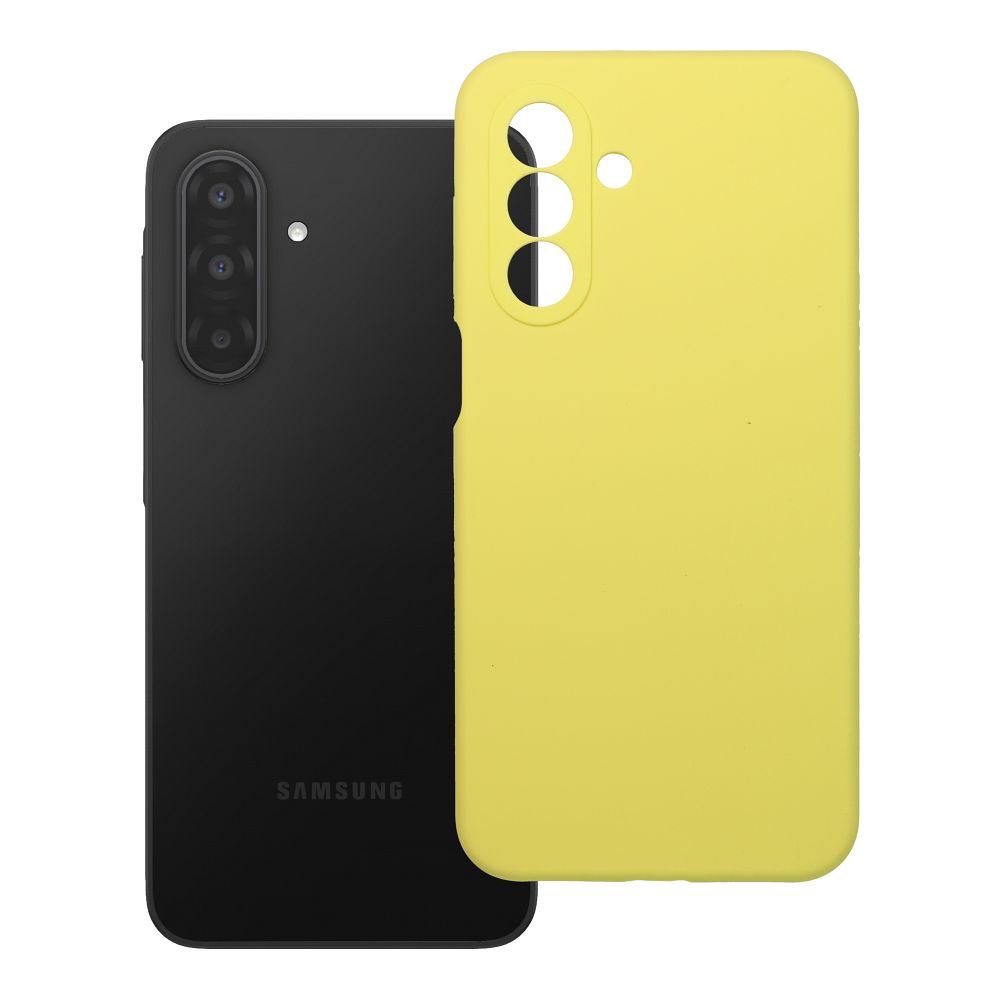 Husa pentru Samsung A17 / A18 Silicone 2mm (Camera Protection) Galben