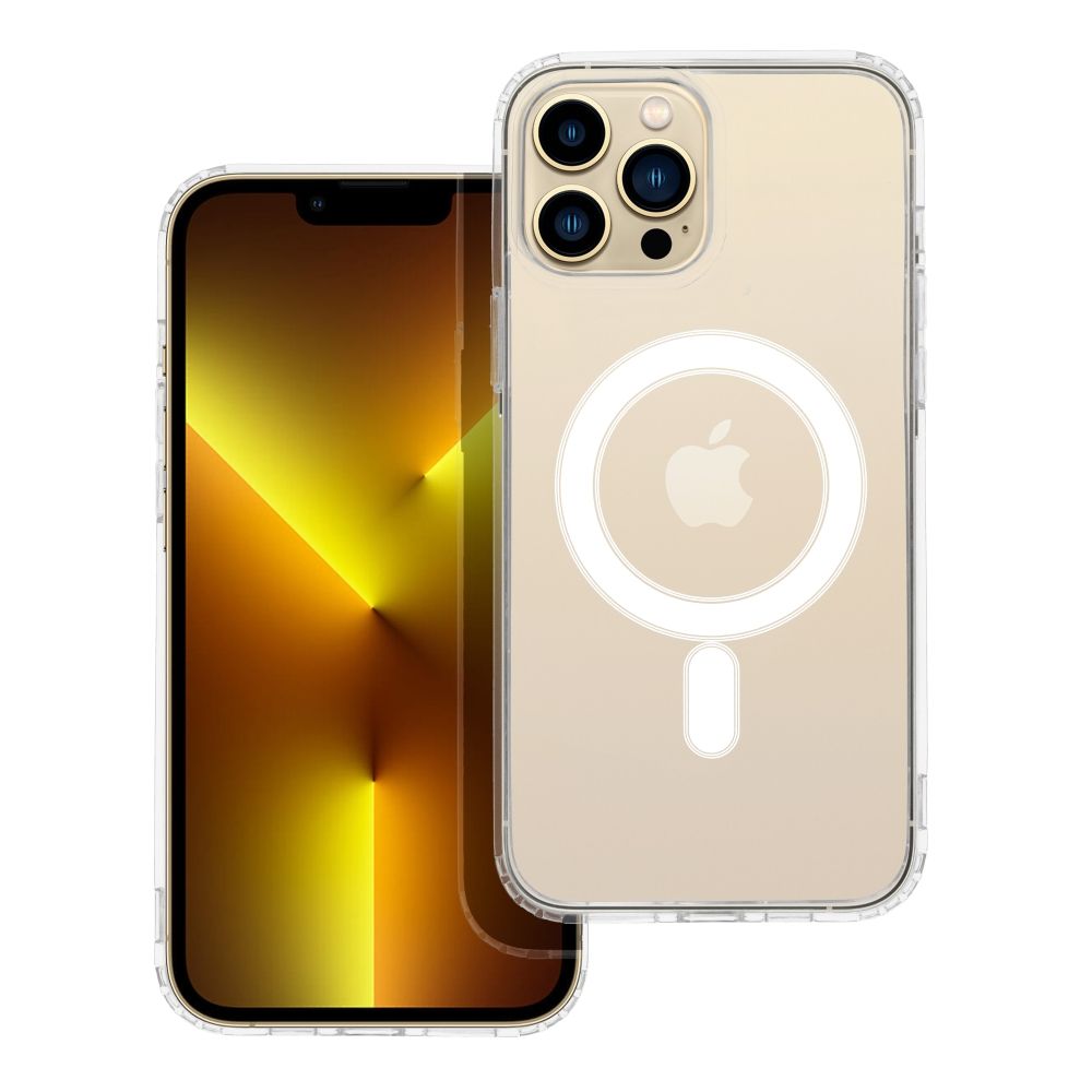 Husa Transparent Mag (STR) pentru iPhone 13 PRO MAX Compatible cu Magsafe Transparent