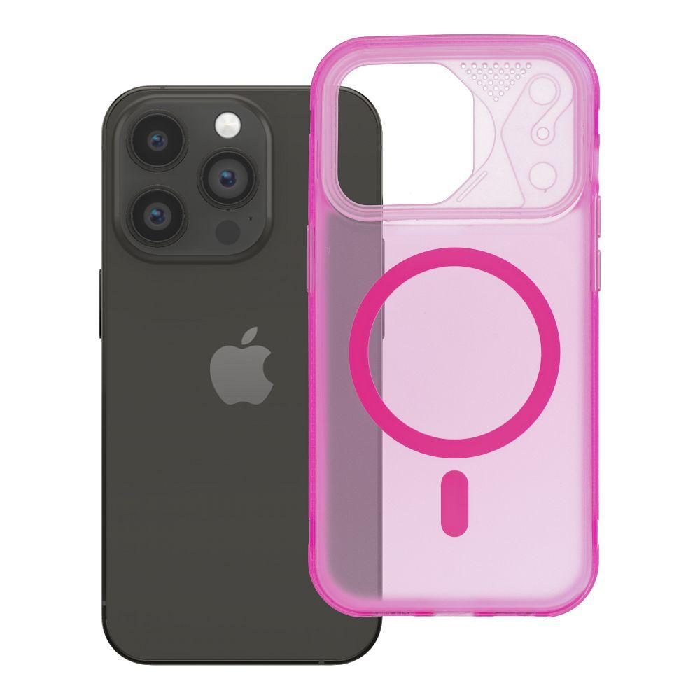 Husa Aurora pentru iPhone 14 PRO Compatible cu Magsafe Roz