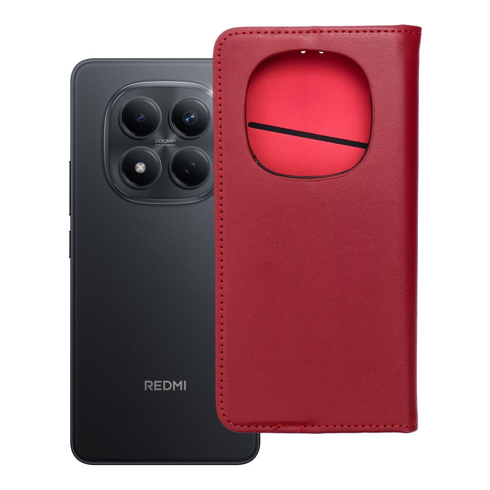 Husa Smart Pro Flip pentru Xiaomi Redmi Note 15 5G Book piele Burgundy