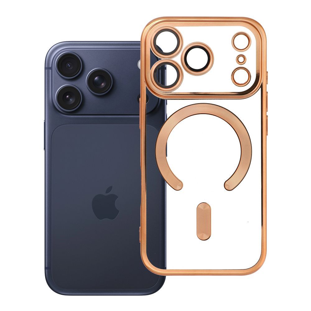 Husa Electro Mag pentru iPhone 18 Pro / 17 Pro Compatible cu Magsafe Auriu
