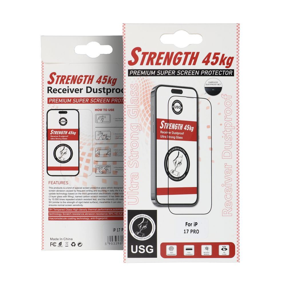 Folie sticla Ultra Strong 25kg pentru Samsung S26 Fingerprint-compatibile