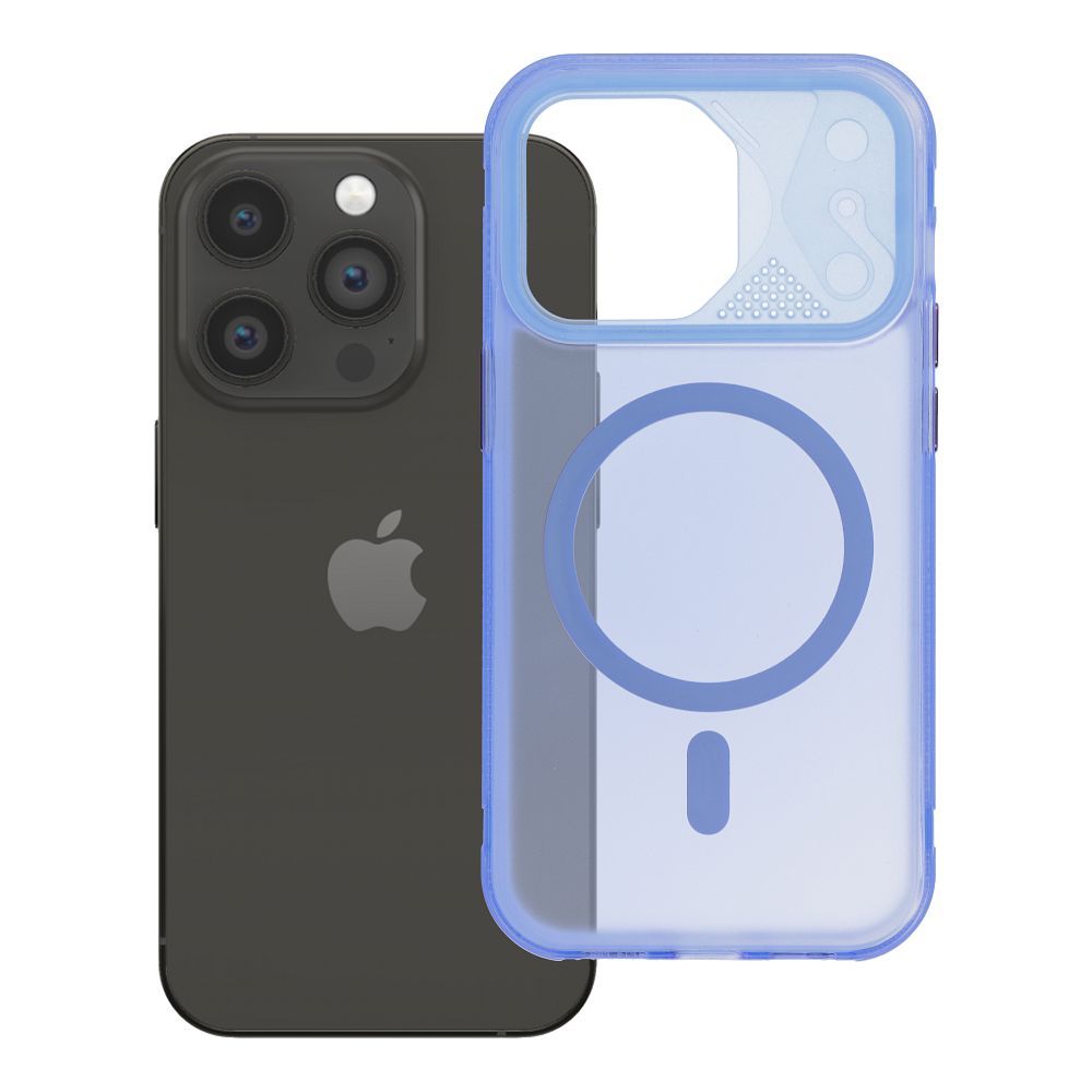 Husa Aurora pentru iPhone 14 PRO Compatible cu Magsafe Albastru