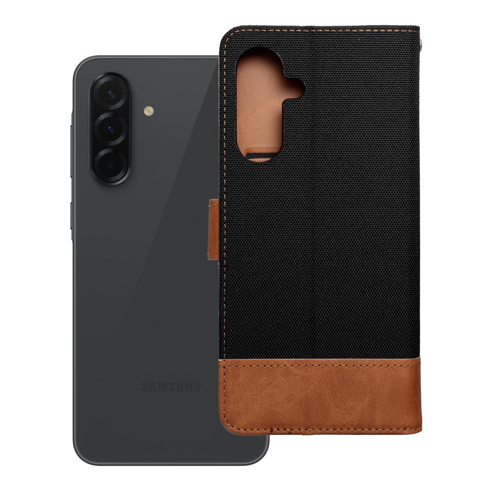 Husa Jeans Book Flip pentru Samsung A36 5G Negru