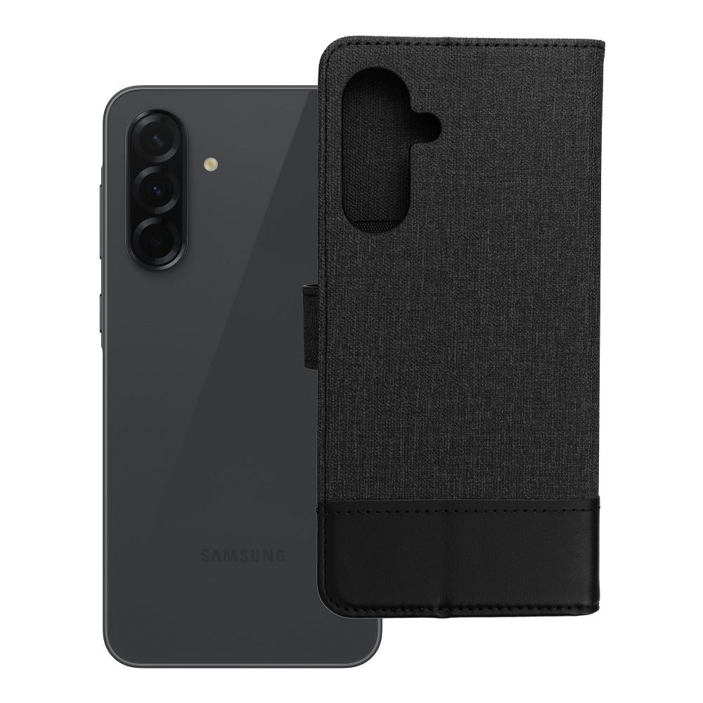 Husa Gomma Book Flip pentru Samsung A36 5G Negru
