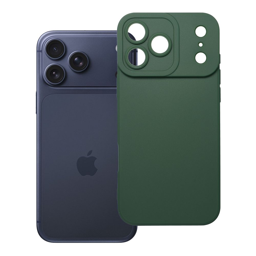 Husa Matt 2.0 pentru iPhone 17 Pro Max / 18 Pro Max (Low Camera Edge) Verde inchis