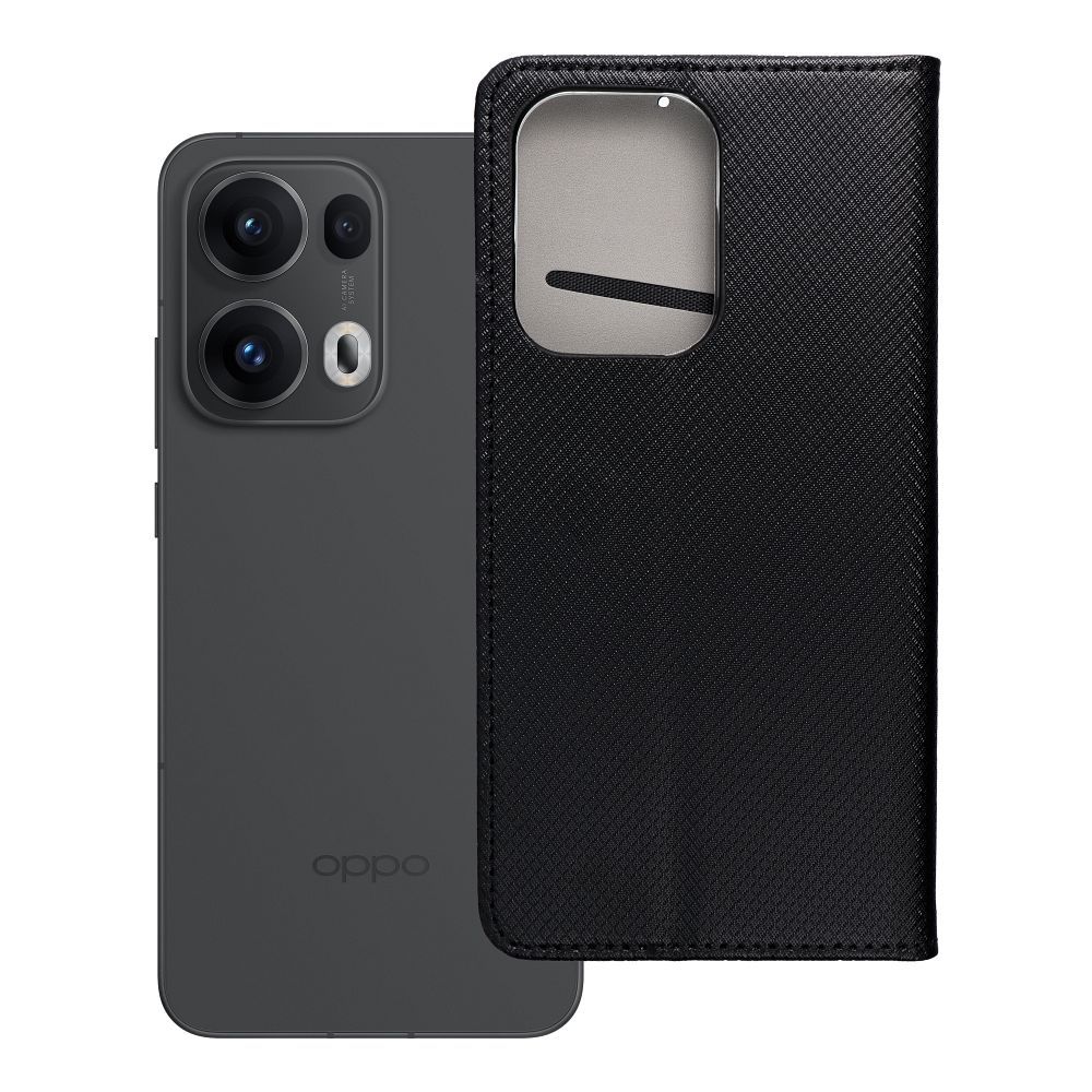Husa Smart Book pentru Oppo Reno 13 PRO 5G Negru