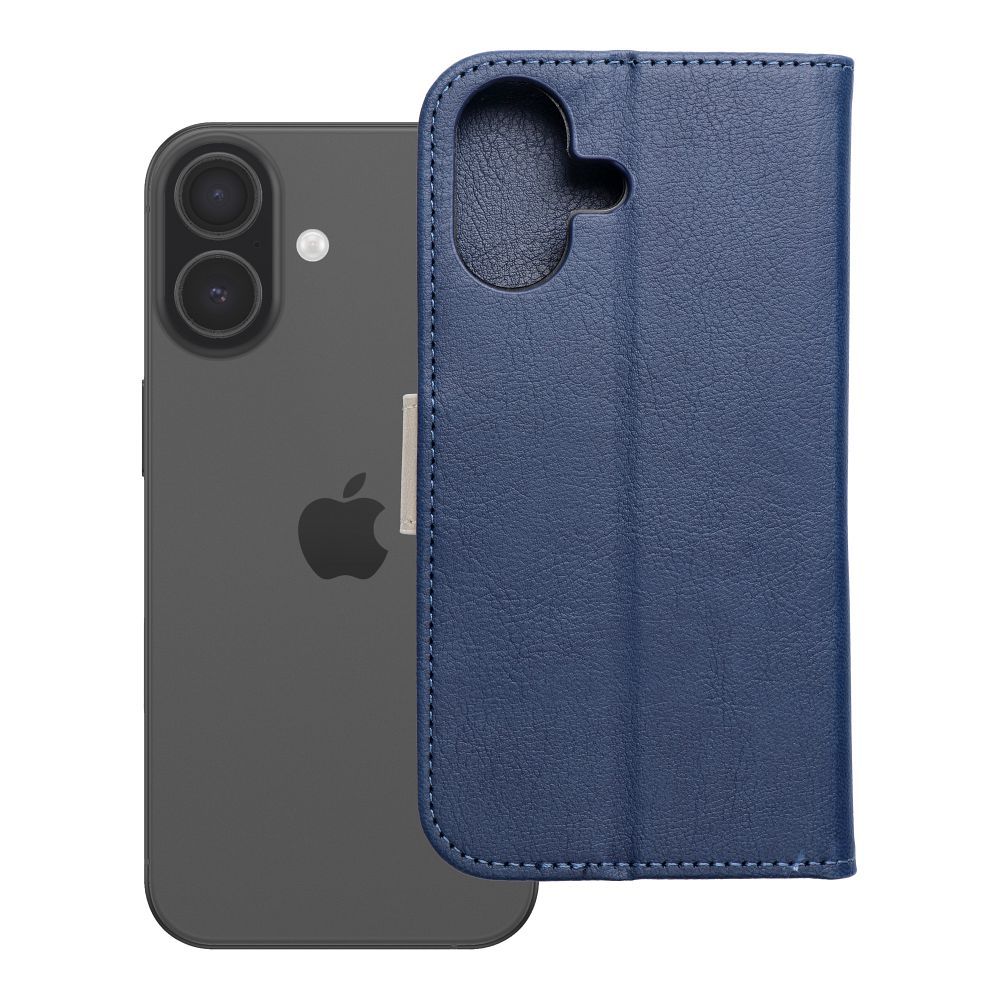Husa Split Book Flip pentru iPhone 17 / 18 Navy si Cream