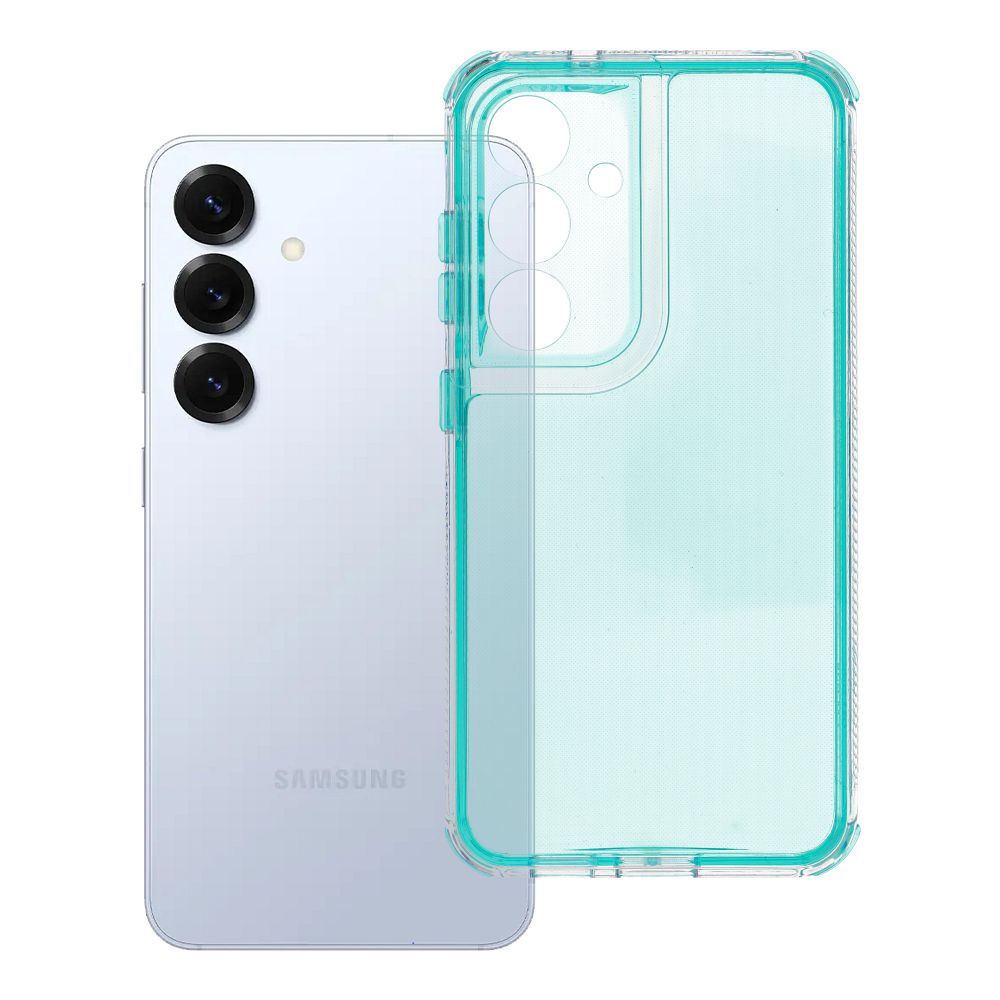 Husa Matrix Transparent pentru Samsung S25 Mint