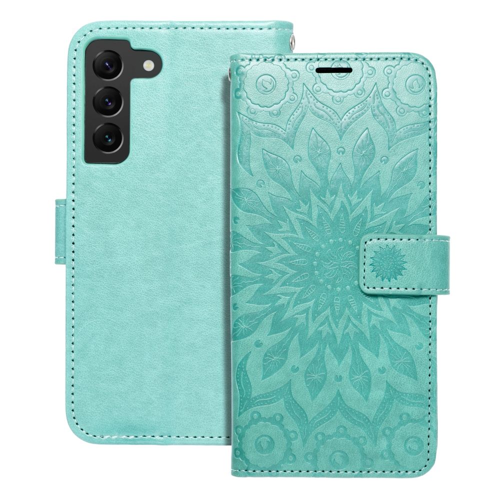 Husa Mezzo Book Flip pentru Samsung S22 Mandala Verde